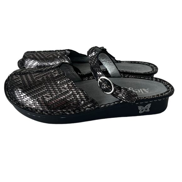 Alegria Tuscany Maryjane pewter slide clog 36 - Picture 2 of 11